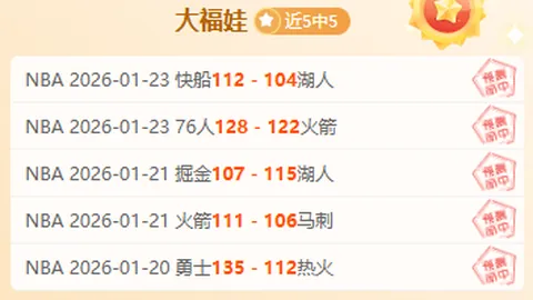 美职男篮西部焦点战：专家2战全胜解读及质合分析